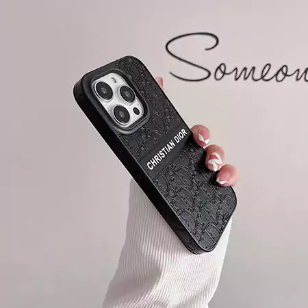 Dior iphone17/17promaxケース レザー 型押し