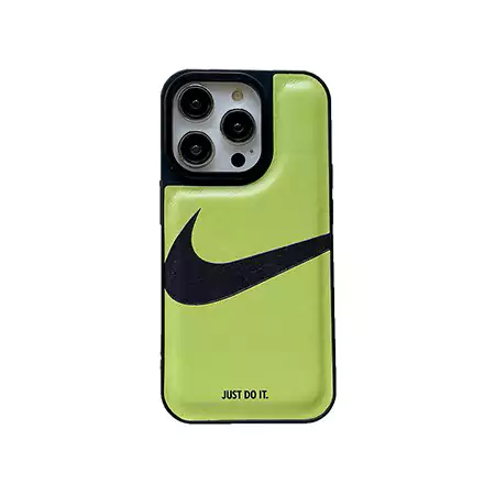 NIKE 風 iphone17/17pro スマホケース レザー
