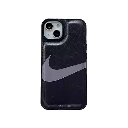 NIKE 風 iphone17/17pro スマホケース レザー