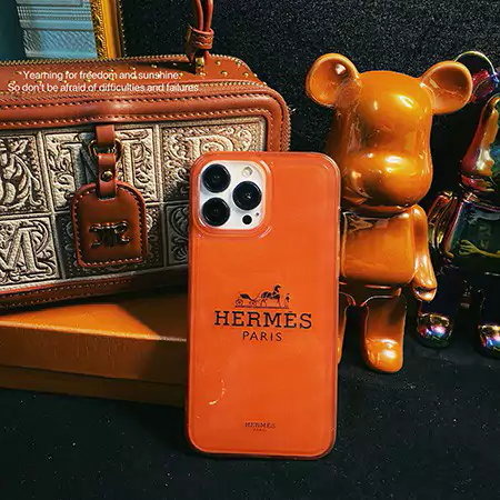 Hermes iPhone17 Pro Max ケース 半透明 光沢感