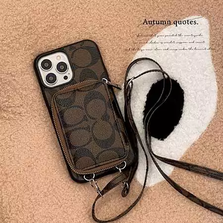 coach 背面カード入れ付き iPhone17ケース
