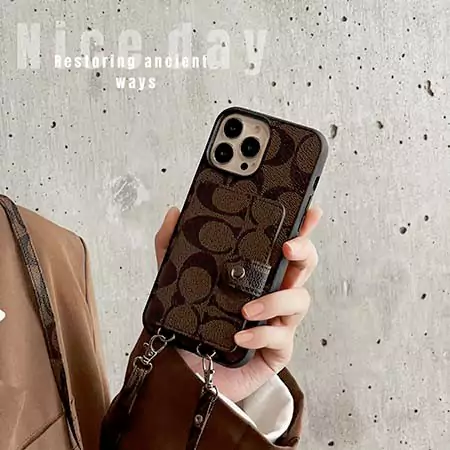 Coach アイフォン 17 17proカバー 皮製
