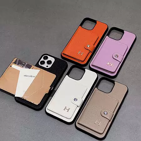 Hermès風 iPhone17 レザーケース