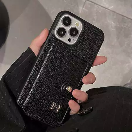 Hermès風 iPhone17 レザーケース