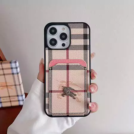 バーバリー iPhone17 チェック柄 布製 ケース