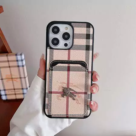 バーバリー iPhone17 チェック柄 布製 ケース