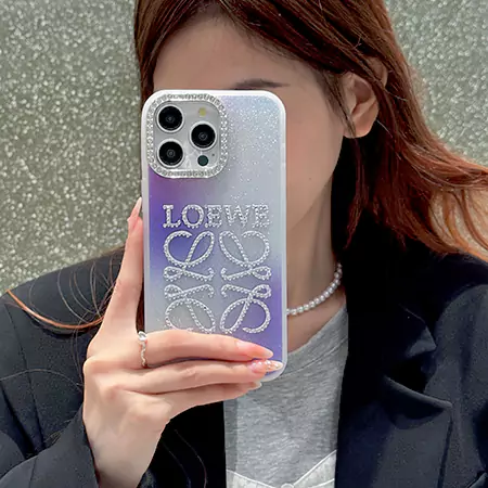 ロエベ iPhone17 Pro キラキラ ケース