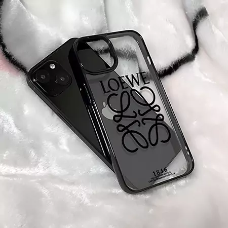 ロエベ風 iPhone17 透明 ケース