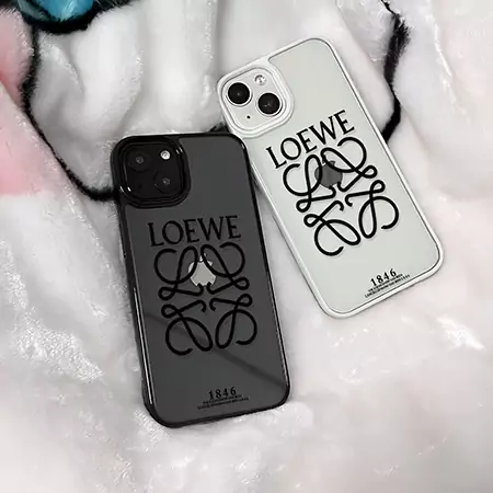 ロエベ風 iPhone17 透明 ケース