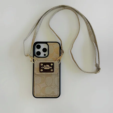 コーチ iPhone17 レザーケース