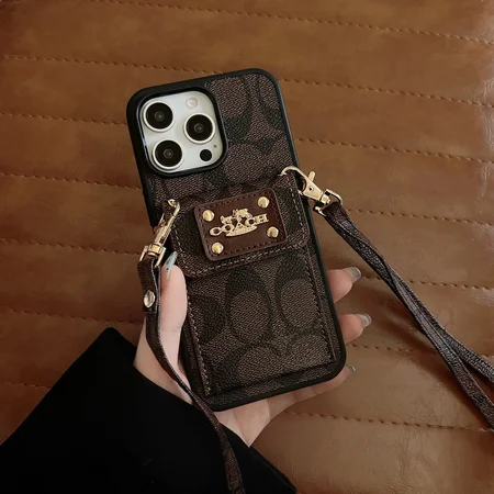 コーチ iPhone17 レザーケース