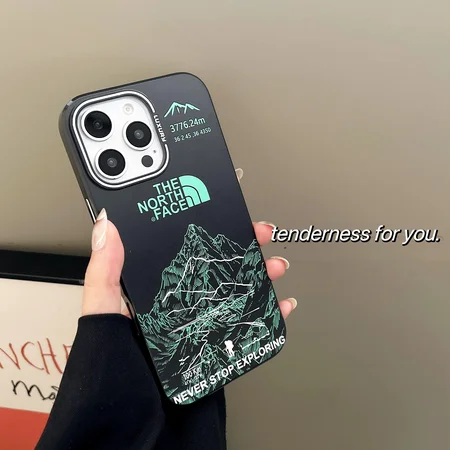 The North Face iPhone17 Proケース レザー調 耐衝撃