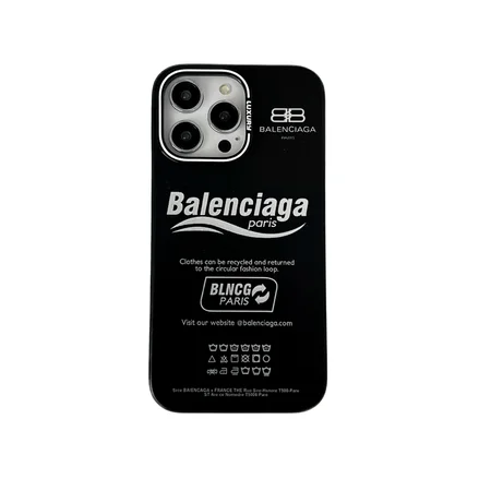 バレンシアガ風 iPhone17 Pro アクリルケース