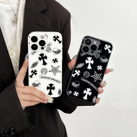 クロームハーツ iphone17/17pro フルカバーケース アクリル 