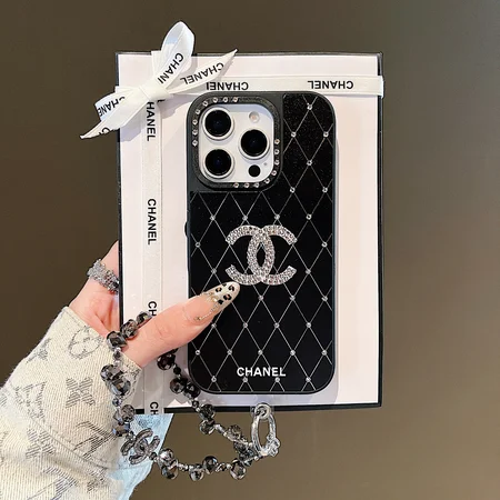 シャネル iPhone17 ケース キラキラ ラインストーン