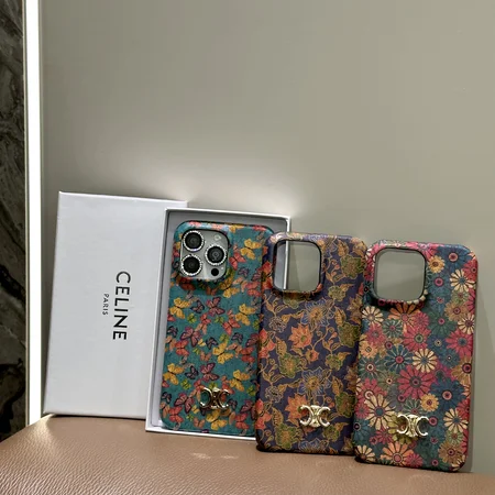CELINE iPhone17 サフィアーノ 花柄