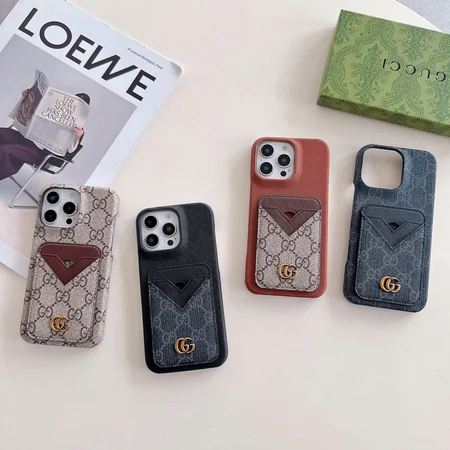 グッチアイフォン 17スマホケース カード入れ付き