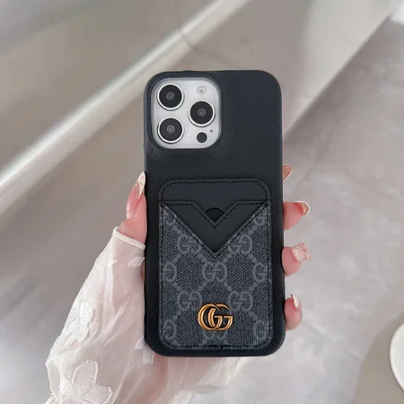 グッチアイフォン 17スマホケース カード入れ付き