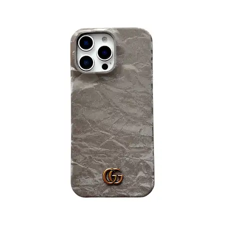 iPhone 17 Pro Max ケース レザー シルクパイル GUCCI