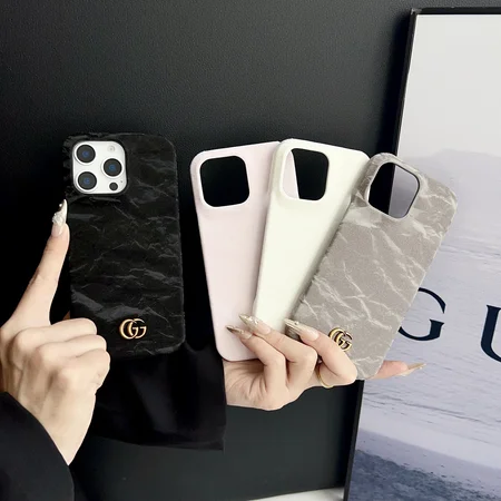 iPhone 17 Pro Max ケース レザー シルクパイル GUCCI