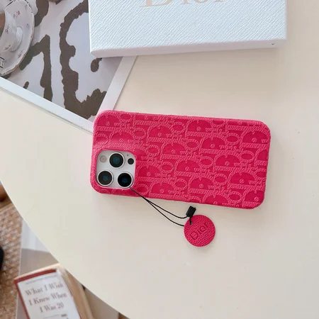 ディオール iPhone17 ケース 型押し レザー
