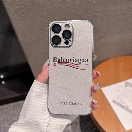 バレンシアガ  iPhone17 ケース メッキ加工