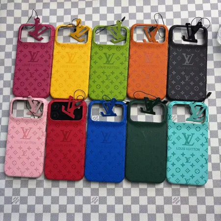 LV 型押しロゴ iphone17promax ケース PUレザー