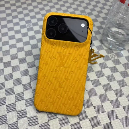 LV 型押しロゴ iphone17promax ケース PUレザー