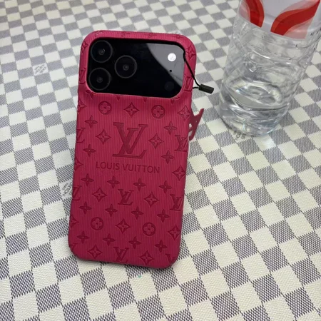 LV 型押しロゴ iphone17promax ケース PUレザー