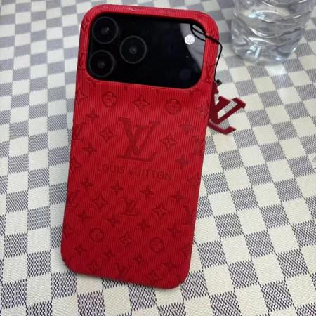 LV 型押しロゴ iphone17promax ケース PUレザー