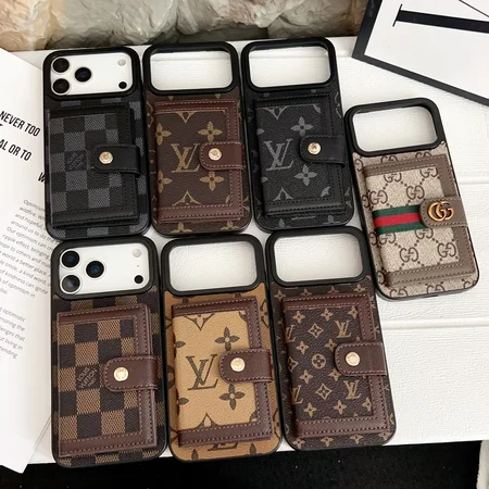 ルイヴィトン iphone17 大容量 背面ポケット ケース